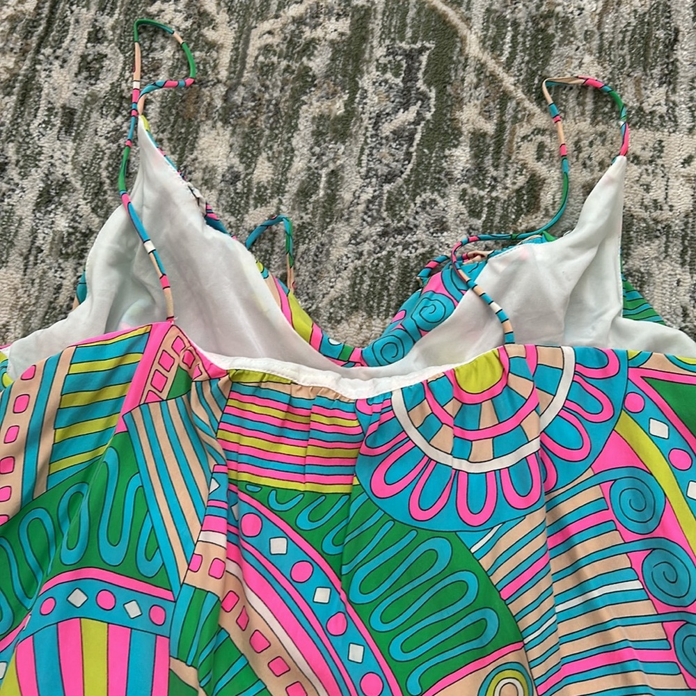 Pattern Silk Dress - Picture 5 of 5